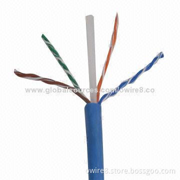 Network LAN Cat6 Cable with HDPE Insulation, OEM Orders Welcomed